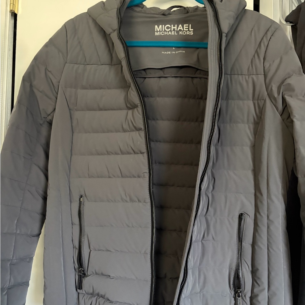 Michael Kors Charcoal Puffer Jacket for Women